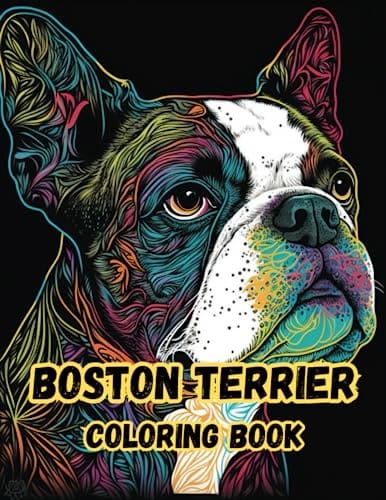 Boston Terrier Coloring Book